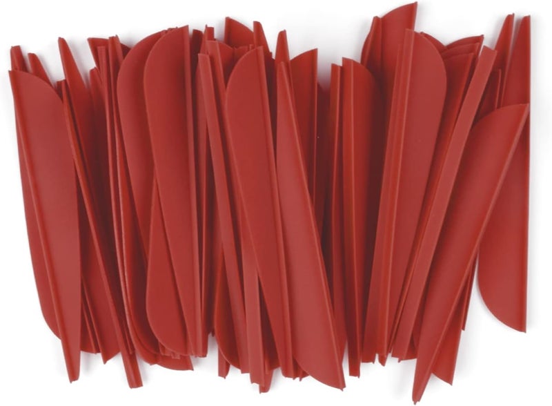 TY Archery 3 Inch Arrow Fletching Vanes Plastic Feather for DIY Archery Hunting Targeting Arrows(Pack of 50) - Image 3